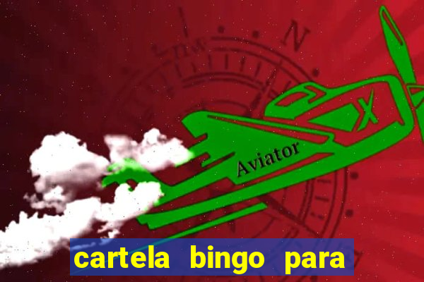 cartela bingo para cha de cozinha imprimir gratis